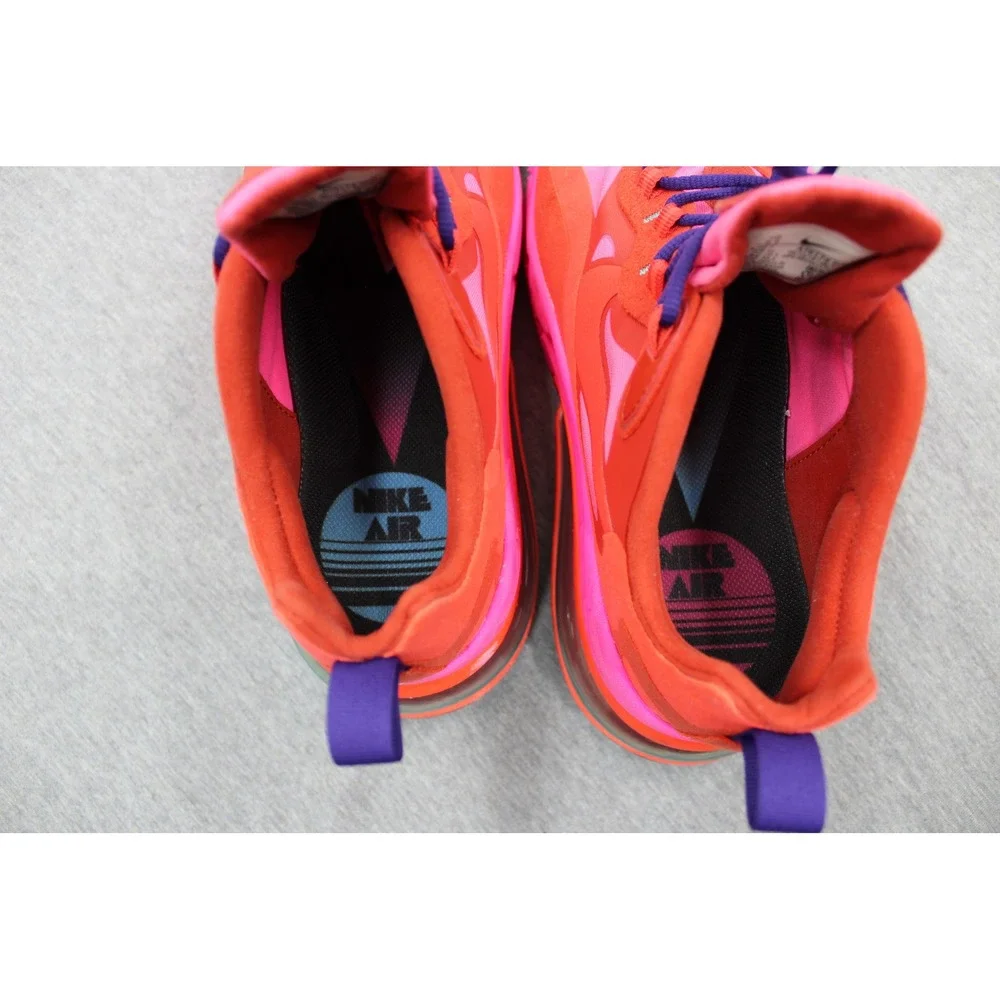 Nike Shoes Mens 9.5 Red Pink Air Max 270 React AT6174-600 Sneakers‎ Low Top